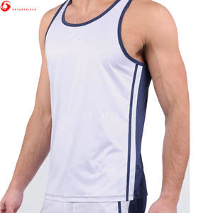 Bas quantité minimale de commande respirant nouveau Design hommes débardeur en vente en ligne dernière arrivée vêtements de Fitness haute qualité Polyester/coton col rond - Product Image 2