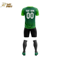Pabrik tersublimasi kustom manufaktur Pria Wanita seragam sepak bola kaus sepak bola cetakan dan set pendek