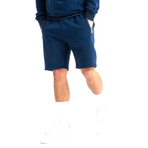 Hot Summer Selling Men's Two-Piece Track Suit Solid Color <b>Hoodie</b> and Short Set with Kangaroo Pocket Best Active Bottoms - Product Image 4