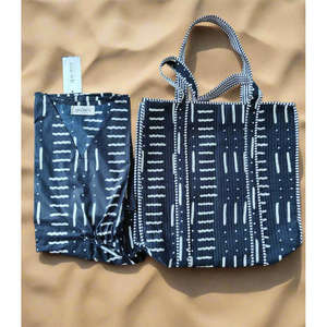 Caftán Bohemio de Algodón Yin Yang con Bolso a Juego para Primavera/Verano - Product Image 1