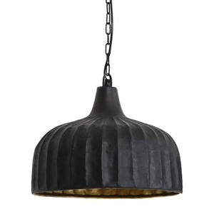 โคมไฟระย้าทรงกลมสีดำโคมไฟส่องสว่างในร่มโคมไฟอลูมิเนียมโลหะดีไซน์แบบเกลียวสำหรับตกแต่งและแกะสลัก - Product Image 2