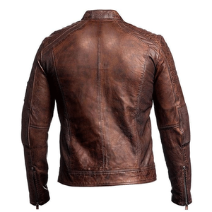 Chaqueta de moto de piel de cordero auténtica Unisex para aventuras de turismo y carreras de talla grande transpirable y resistente al viento - Product Image 5