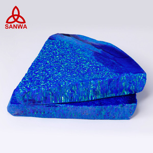 Sanwa Bello – pierre brute opale OP27 bleue de différentes formes et tailles, coupe directe d'usine pour bijoux dentaires tendance - Product Image 1