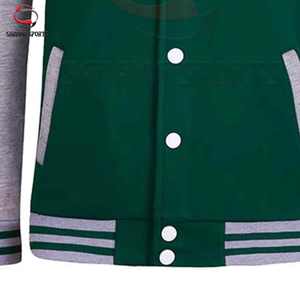 Nueva Chaqueta Bomber de Béisbol Varsity para Hombre, Tallas Grandes, con Logotipo Personalizado Bordado, Cierre de Cremallera, OEM, Venta al Por Mayor de Fábrica, Primavera - Product Image 4