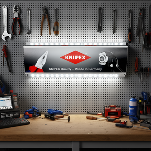 ไฟส่องสว่างสำหรับตู้เครื่องมือ Knipex ขนาด 210x260 มม. สำหรับผนังแบบเจาะรู - Product Image 3