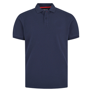 Personnalisable Homme 100% Coton Haut de Gamme pour Polo Bleu Marine Uni Écologique Motif Solide Taille 6XL Tissu Piqué Écologique - Product Image 1