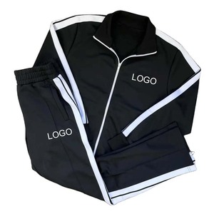 Chándal de poliéster para hombre, ropa deportiva, ropa de calle, conjunto de entrenamiento ligero y cómodo - Product Image 3