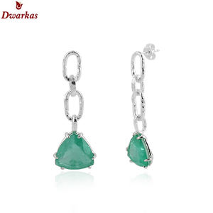 Meilleure vente à la main 925 Sterling Silver Gemstone Boucles d'oreilles Classique Tourmaline Quartz Marteau Goutte pour Cadeau - Product Image 4