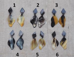 Pendientes de Cuerno de Búfalo para Niñas, Pendientes de Cuerno Natural para Mujer, Joyería de Cuerno de Alta Calidad - Product Image 6