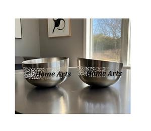 Admirable Design Chocolats Bol Ensemble De 2 Snacks En Acier Inoxydable Dates Bol De Service Pour La Maison Hotelware Utilisation - Product Image 3