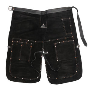 Chapas de gamuza personalizadas para delantal de cuero resistente de herrador Cuchillo de costura reforzado Trabajo de forja de bolsillo Resistente a cortes de larga duración - Product Image 1