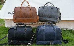 กระเป๋าหนังแท้ทำด้วยมือมีซิปปรับขนาดได้เองและอุปกรณ์เสริมสายคล้องไหล่ที่เหมาะกับการเดินทาง - Product Image 6