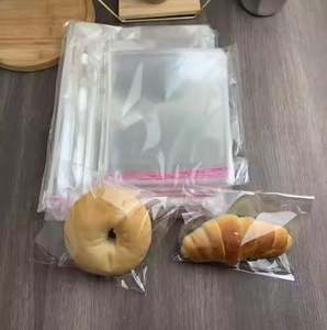 Sac à soufflet en plastique transparent avec logo personnalisé pour l'emballage du pain, sac de boulangerie en LDPE pour gâteau, pain de mie, sac à pain grande taille, sac à glace pour aliments - Product Image 5