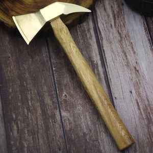 Tomahawks industriels de haute qualité au design populaire, manche en acier Damas argenté, utilisation polyvalente, longueur totale de 12 pouces, en acier - Product Image 3