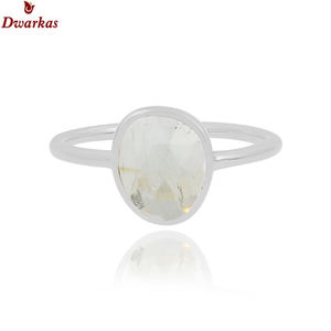 Anillo de Plata de Ley 925 con Cuarzo de Cerveza, Joyería Clásica Excelente, con Piedras Preciosas de Forma Elegante para Damas y Niñas, Disponible en Existencia - Product Image 6
