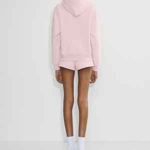 Sweat à capuche streetwear pour femmes sweats à capuche personnalisés en coton délavé à l'acide avec logo brodé - Product Image 4