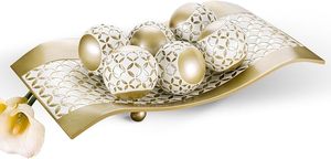 ลูกบอลตกแต่งที่มีสไตล์-ทรงกลมตาข่ายเพชรขนาดใหญ่สำหรับตกแต่งบ้านสำเนียงตกแต่งสำหรับห้องนั่งเล่นห้องครัวห้องนอนกาแฟ - Product Image 2