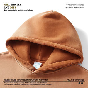 2025 Calidad Venta de fábrica 380gsm Fleece Hoodie Multicolor Venta al por mayor Acid Wash Hoodie Green Stringless Acid Wash Hoodie - Product Image 4