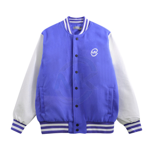 2024 Men's New Fashion Winter <b>Letterman</b> <b>Jacket</b> with Stand Collar Custom Logo Design Quick Dry & Breathable Eco-Friendly - Product Image 1