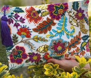 BRODERIE UNIQUE SACS UNIQUES MEILLEURS Style Bohème Broderie Travail Main Embrayage Sacs Sacs Fantaisie Design Doublure En Gros - Product Image 4