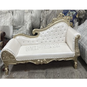 โซฟาคู่สำหรับงานแต่งงานมุสลิมโซฟาบัลลังก์หรูหราสำหรับเจ้าสาวเจ้าบ่าวเวทีแต่งงานโซฟาสูงทำจากไม้ - Product Image 1