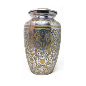 Venta caliente con precio razonable Urna de cremación hecha a mano Suministros funerarios Urna de aluminio Cremación con alta calidad - Product Image 3