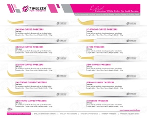 Pince à cils en or à pointe sarcelle en matériau durable le plus vendu adhérence optimale avec pointe pointue en fibre pour une utilisation facile - Product Image 6