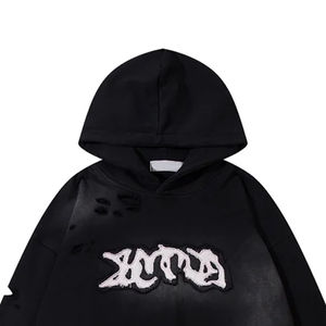 เสื้อฮู้ดของผู้ชายเสื้อสวมหัวผ้าฝ้าย80% แบบกำหนดเอง - Product Image 6