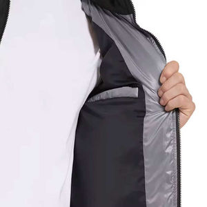 Chaqueta acolchada y acolchada para hombre con logotipo personalizado de poliéster 100% que combina estilo moderno y funcionalidad ideal para usar al aire libre - Product Image 2