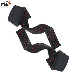 Correas de Levantamiento de Pesas de Algodón con Etiqueta Personalizada OEM, Muñequeras para Levantamiento de Pesas con Diseño en Forma de 8, Soporte para Manos para Fitness con Logotipo - Product Image 1