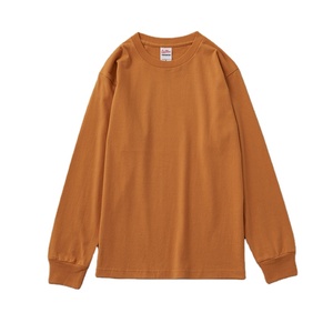 24 couleurs 210 Gsm 17s 100% coton hommes à manches longues unisexe basique col rond personnalisé blanc plaine hommes t-shirt T-shirt pour hommes - Product Image 3