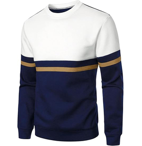 Confortable hommes Out Wear plaine Sweat-shirt Logo personnalisé sweats à col rond pull surdimensionné poche latérale sweats hommes - Product Image 3