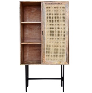 Zapatero de mimbre sólido de lujo moderno, puerta corredera, casa de campo, estilo industrial, muebles para el hogar para sala de estar, escuela - Product Image 2