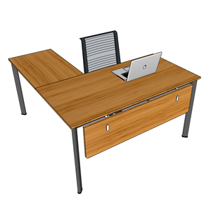 Modern Oval Bamboo L-Shaped <b>Computer</b> <b>Desk</b> 140x150cm BFOB009 - Product Image 3