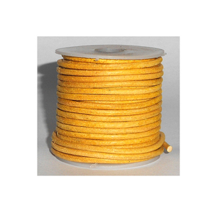 ล่าสุดสายหนังกันน้ำสีเหลืองวินเทจความยาวที่กำหนดเองสำหรับโครงการงานฝีมือ DIY สำหรับรองเท้าเสื้อผ้ากระเป๋า - Product Image 1