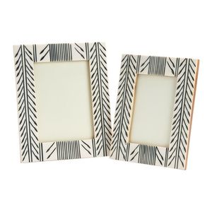 Cadre photo de table en os incrusté, écologique, de luxe, fait à la main, pièce de décoration d'intérieur - Product Image 2