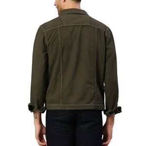 Vente en gros de vêtements d'automne personnalisés à la mode vestes en jean pour hommes enduits respirants coupe-vent/Votre propre style meilleur matériel décontracté - Product Image 4