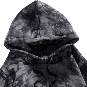 Sweat à capuche tie-dye 2025, motif de couleurs vives, polaire doux, logo personnalisé, streetwear pour hommes - Product Image 2