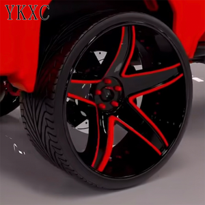 YKXC per Cerchi in Lega di Alluminio Forgiati Personalizzati a Due Pezzi Rosso e Nero da 18 19 20 21 <span class=keywords><strong>22</strong></span> <span class=keywords><strong>23</strong></span> e 24 Pollici Adatti per Ruote BMW e Audi - Product Image 3