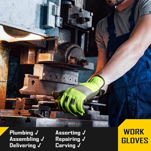 R Gants mécaniques de sécurité au travail Gants de travail Assemblage de mécaniciens Gants de sécurité à main - Product Image 6