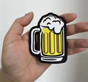 Patch PVC 3D personnalisé pour chapeau sac à dos étoile en forme d'alphabet tactique en caoutchouc crochet boucle appliqué Technique sur le taux d'usine - Product Image 5