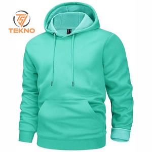 เสื้อฮู้ดแบบสวมหัวสีพื้นสำหรับผู้ชายฮิปฮอปแบบลำลอง - Product Image 5