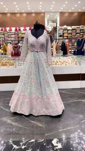 MARIAGE LOURD BRODERIE SEQUENCE TRAVAIL LEHENGAS AVEC DUPATTA - Product Image 2