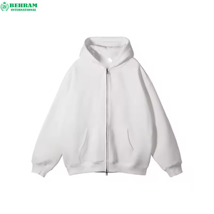 Top Quality Oversized Heavyweight High Quality 100% Cotton Zipper Hoodies & Sweatshirts Luxury <b>Thick</b> <b>Fleece</b> Quality Men's Hoodie - Product Image 3