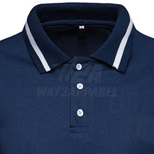 เสื้อโปโลผ้าฝ้าย100% น้ำหนักเบาทนทานออกแบบได้ตามที่ต้องการ - Product Image 5