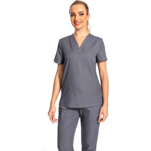 Veste d'été unisexe à manches courtes Costume d'allaitement personnalisé de haute conception pour les patients Uniformes hospitaliers du personnel hospitalier - Product Image 3