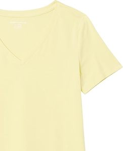 T-shirts d'été décontractés à col en V pour femmes, styles tricotés en gros - Product Image 6