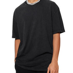 Vente en gros 100% coton T-shirts à manches courtes vintage en stock T-shirt imprimé avec logo personnalisable T-shirt surdimensionné pour hommes délavé à l'acide - Product Image 5