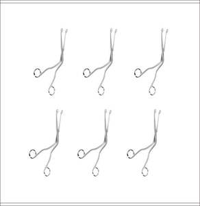Juego de Instrumentos Quirúrgicos de Desvascularización de Acero Inoxidable: Pinzas Retractoras Manuales Estilo Magill, Collins y Babcock - Product Image 5