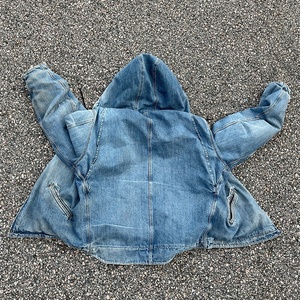 Chaqueta de Trabajo de Invierno para Trabajadores, Chaqueta de Mezclilla Gruesa con Capucha, Chaqueta de Trabajo con Capucha, Chaqueta de Invierno Forrada de Sherpa - Product Image 2